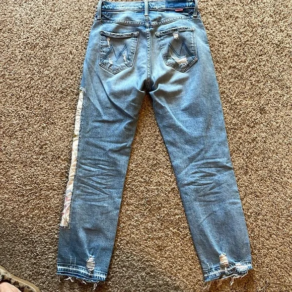 Mother Carolyn Murphy The Patchwork Tomcat ankle undone hem - Picture 3 of 3